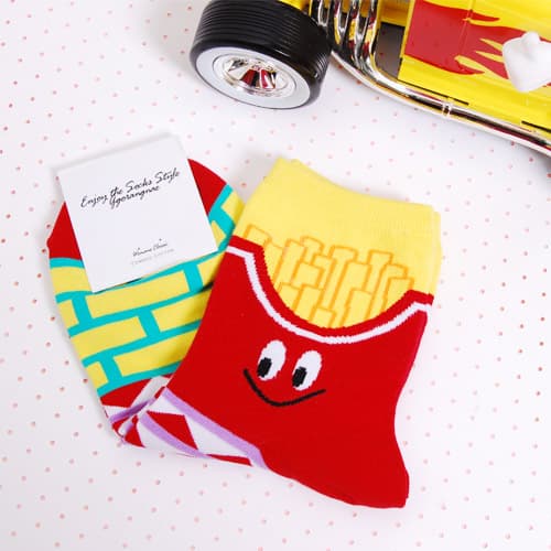 Fast food character socks